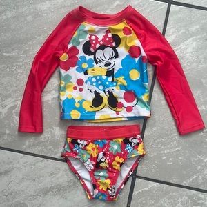 Disney Toddler Bathing Suit - 2T - Minnie Mouse